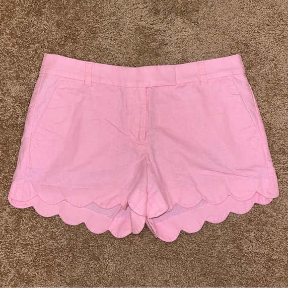 J. Crew Factory Scalloped Hem Shorts - Picture 1 of 3